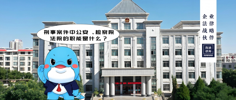 刑事案件中公安、检察院、法院的职能是什么？